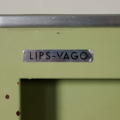 Cabinet Lips Vago Metal PVC Vintage Italy 1960s