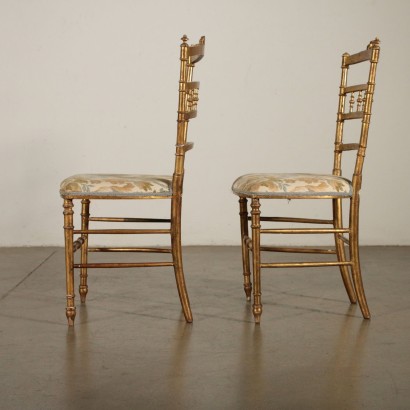 Paar Stühle Goldenen-insbesondere