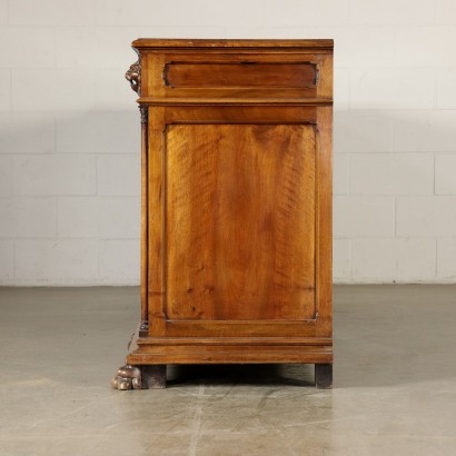 Revival Cupboard Walnut Italy First Half of 1900s