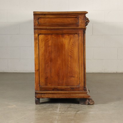 Revival Cupboard Walnut Italy First Half of 1900s