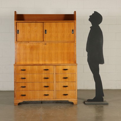 Cupboard with Drawers Teak Vintage Italy 1960s