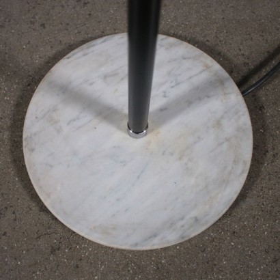 Floor Lamp Metal Aluminium Marble Vintage Italy 1960s-1970s