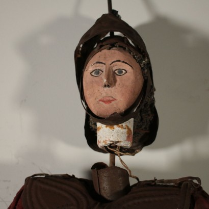 Sicilian Puppet Wood Iron Italy Early 20th Century