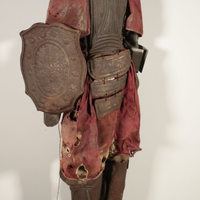 Sicilian Puppet Wood Iron Italy Early 20th Century