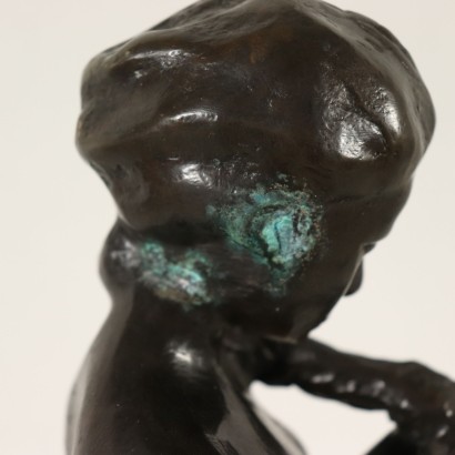 Girl with Braid Paul Troubetzkoy Bronze Sculpture 20th Century