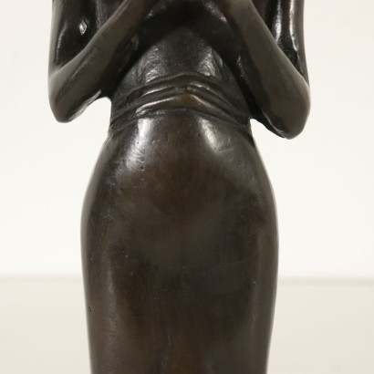 Girl with Braid Paul Troubetzkoy Bronze Sculpture 20th Century