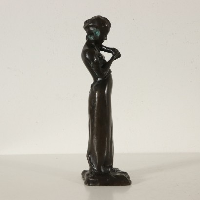 Girl with Braid Paul Troubetzkoy Bronze Sculpture 20th Century