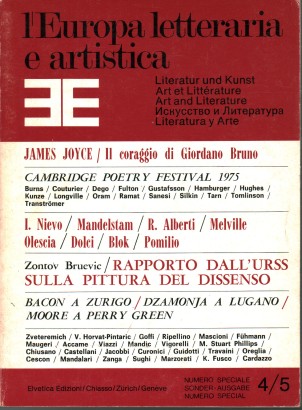 L'Europa letteraria e artistica, anno I, n.4/5, maggio-giugno 1975