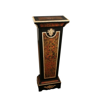 Revival Ebonized Vase Stand Italy Mid 1900s