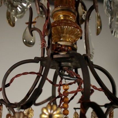 Chandelier Glass Pendants Italy First Half of 1900s