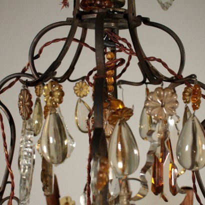 Chandelier Glass Pendants Italy First Half of 1900s