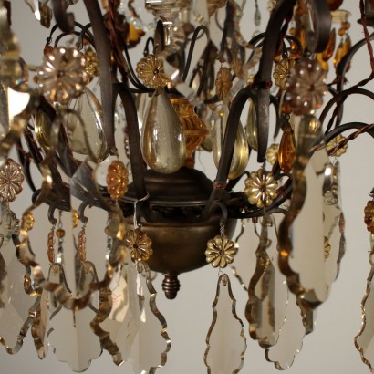 Chandelier Glass Pendants Italy First Half of 1900s