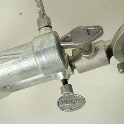 Lampe de Set Berkey Métal Aluminium Fabriqué en Italie Années 60