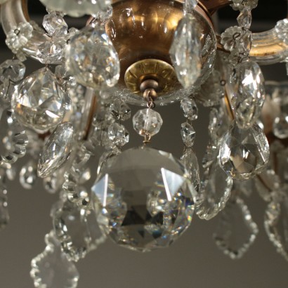 Marie Therese Chandelier Crystal Pendants Italy Early 1900s