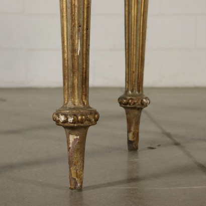 Paar Neoklassische Konsolen Lackiertes Holz Italien 18. Jahrhundert