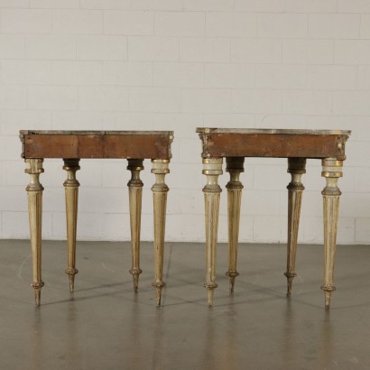 Pair of Neoclassical Console Tables Italy 18th Century