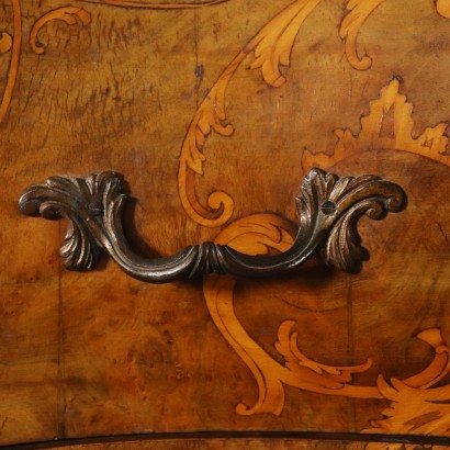 Chest of Drawers Late Baroque Style Walnut Italy First Half of 1900s