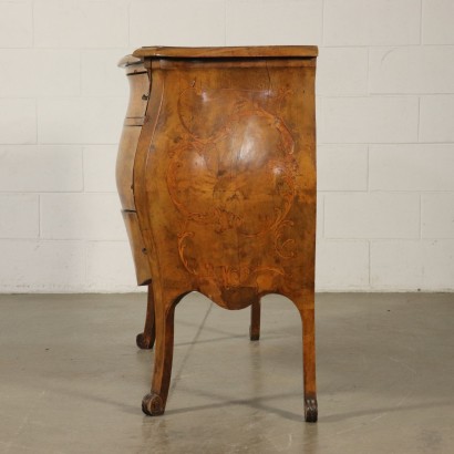 Chest of Drawers Late Baroque Style Walnut Italy First Half of 1900s
