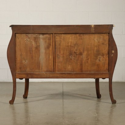 Chest of Drawers Late Baroque Style Walnut Italy First Half of 1900s