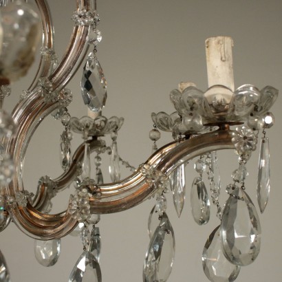 Marie Therese Chandelier Crystal Italy Early 20th Century