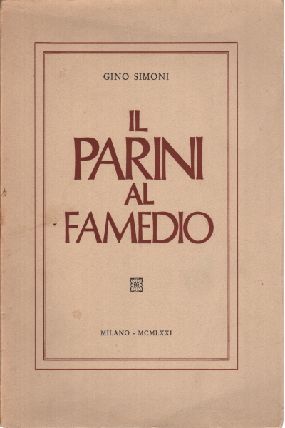 Il Parini al Famedio, Gino Simoni
