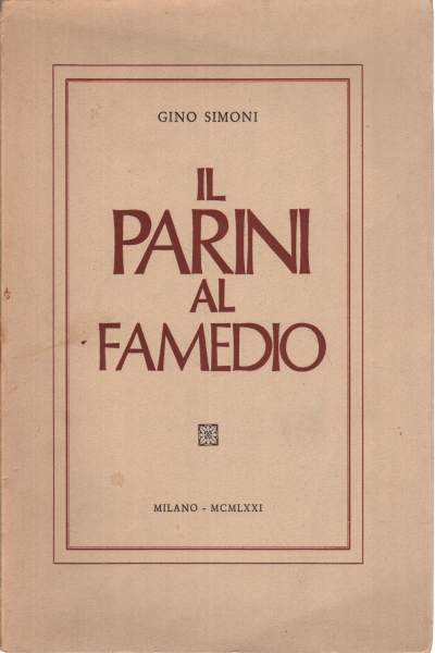 Parini au Famedio, Gino Simoni