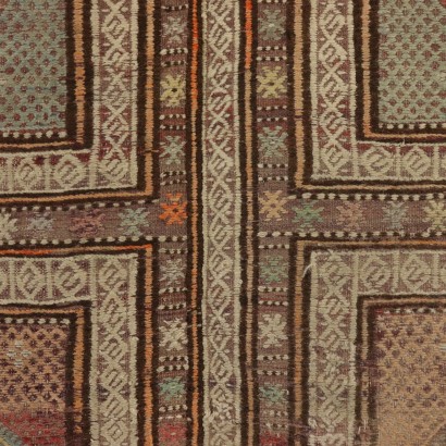 Handgefertigter Kilim Teppich aus Marokko 20. Jahrhundert