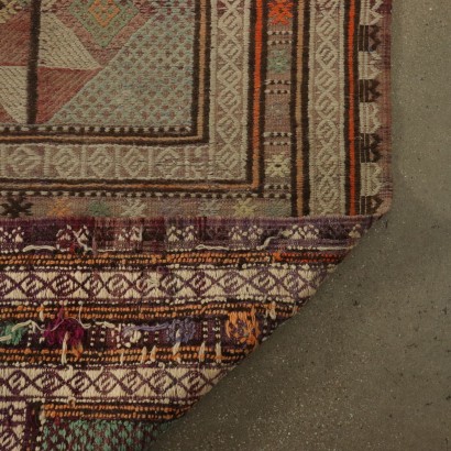 Handgefertigter Kilim Teppich aus Marokko 20. Jahrhundert
