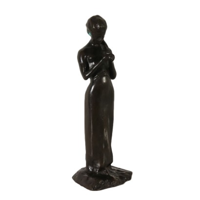 Girl with Braid Paul Troubetzkoy Bronze Sculpture 20th Century