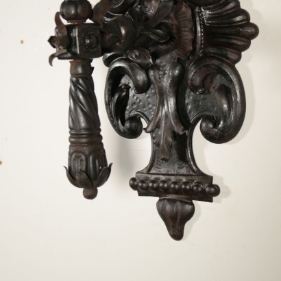 Pair of Iron Sconces Italy Mid 20th Century