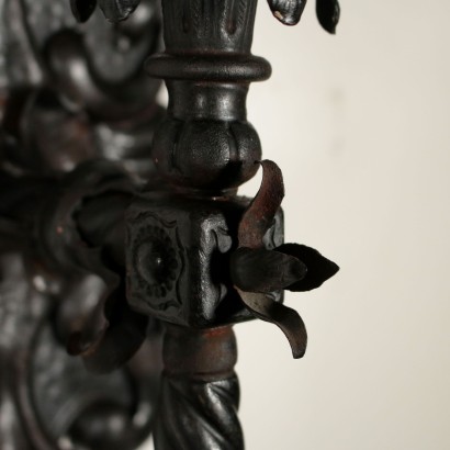 Pair of Iron Sconces Italy Mid 20th Century