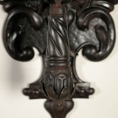 Pair of Iron Sconces Italy Mid 20th Century