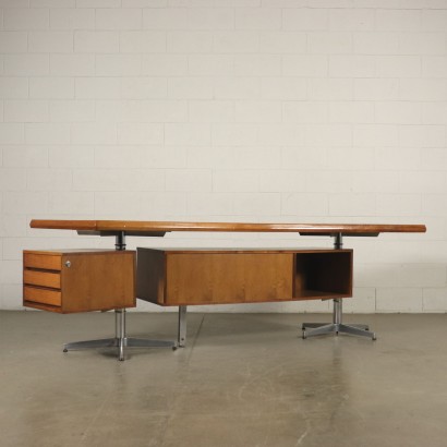 moderne Antiquitäten, moderne Design-Antiquitäten, Schreibtisch, moderner Antiquitäten-Schreibtisch, moderner Antiquitäten-Schreibtisch, italienischer Schreibtisch, Vintage-Schreibtisch, 60er-70er-Schreibtisch, 60er-70er-Design-Schreibtisch