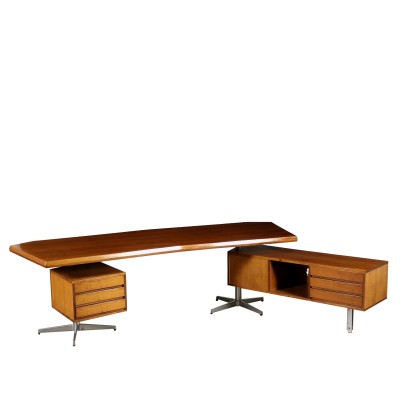 moderne Antiquitäten, moderne Design-Antiquitäten, Schreibtisch, moderner Antiquitäten-Schreibtisch, moderner Antiquitäten-Schreibtisch, italienischer Schreibtisch, Vintage-Schreibtisch, 60er-70er-Schreibtisch, 60er-70er-Design-Schreibtisch