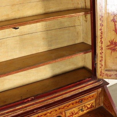 Lacquered Bureau Bookcase Piedmont Italy Mid 18th Century