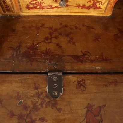 Lacquered Bureau Bookcase Piedmont Italy Mid 18th Century