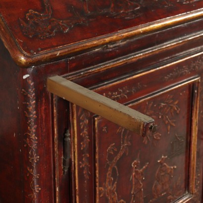 Lacquered Bureau Bookcase Piedmont Italy Mid 18th Century