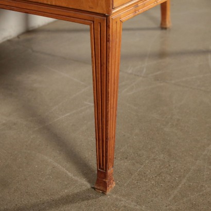 Chest of Drawers Beech Veneer Marble Vintage Italy 1950s