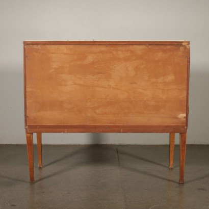 Chest of Drawers Beech Veneer Marble Vintage Italy 1950s