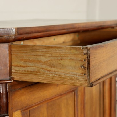 Pair of Walnut Cupboards Umbertino Italy 19th Century