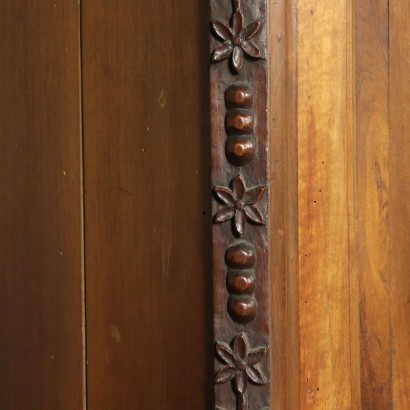 Pair of Walnut Cupboards Umbertino Italy 19th Century