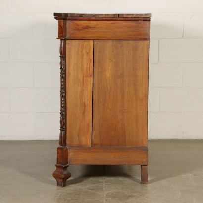 Pair of Walnut Cupboards Umbertino Italy 19th Century