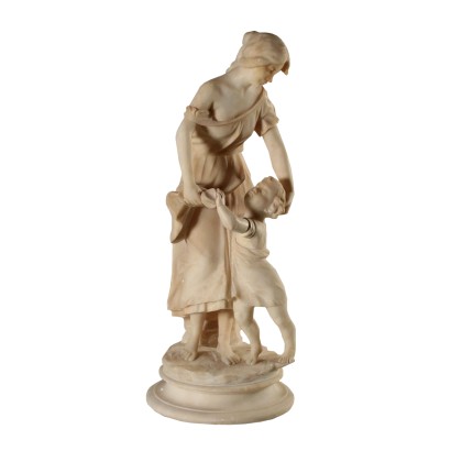 Alabaster Statue Jugenstil Italien