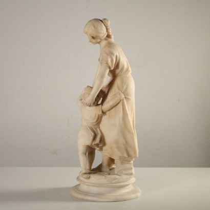 Alabaster Statue Jugenstil Italien