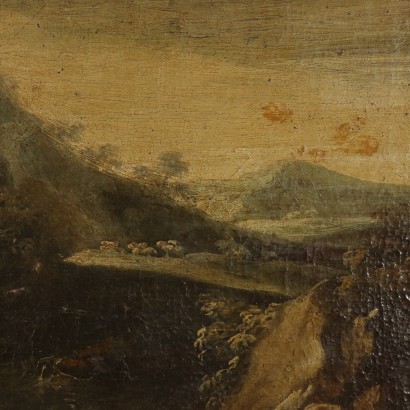 Öl auf Leinwand Napolitanische Schule 17. Jahrhundert.