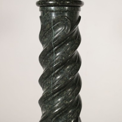 Twisted Marble Column Manufactured Italy 19th Century