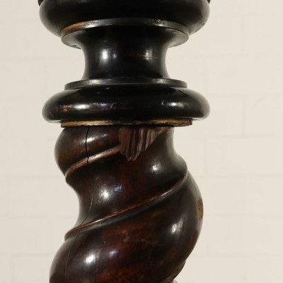 Pair of Vase Stands Walnut Italy Mid 19th Century