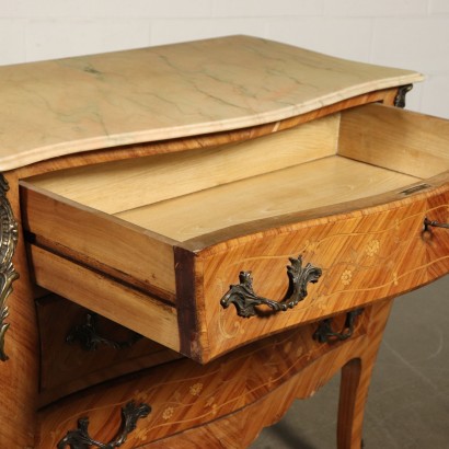 Revival Chest of Drawers Marple Top Bronze Italy 20th Century