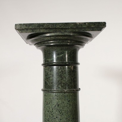 Turned Fluted Marble Column Italy 19th Century