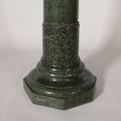 Turned Fluted Marble Column Italy 19th Century